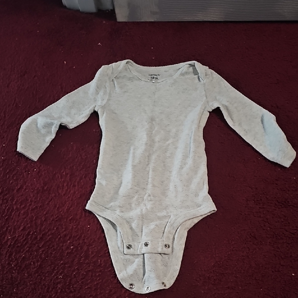 Carter's Light Gray Long Sleeve Bodysuit